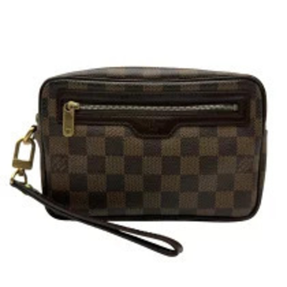 Louis Vuitton Pochette Pi Macao Brown Damier Leather Shoulder Bag